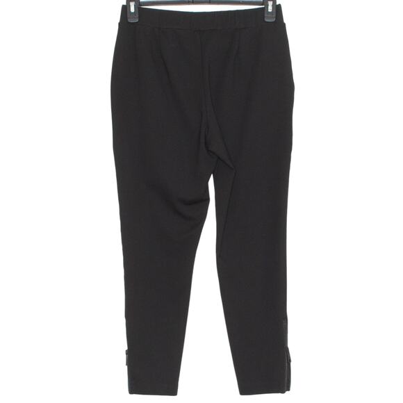 Universal Standard Dress Pants Pull On Ankle Zip Minimalist Black Size XS 10-12 - Picture 7 of 7